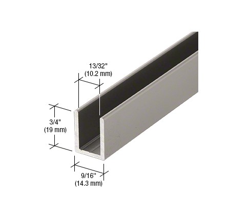 U-Profil Aluminium,  Edelstahl Optik matt U-Profil Aluminium,  Edelstahl Optik matt