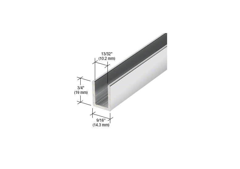 U-Profil Aluminium,  Hochglanzeloxiert U-Profil Aluminium,  Hochglanzeloxiert